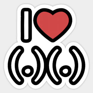 Dirndl Shirt - I Love Dekoltee - Octoberfest Beer Festival Sticker